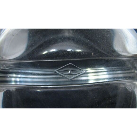 Heisey Glass Plantation Divided Condiment Bowl w/Sterling Silver Foot Pineapple - Picture 5 of 6